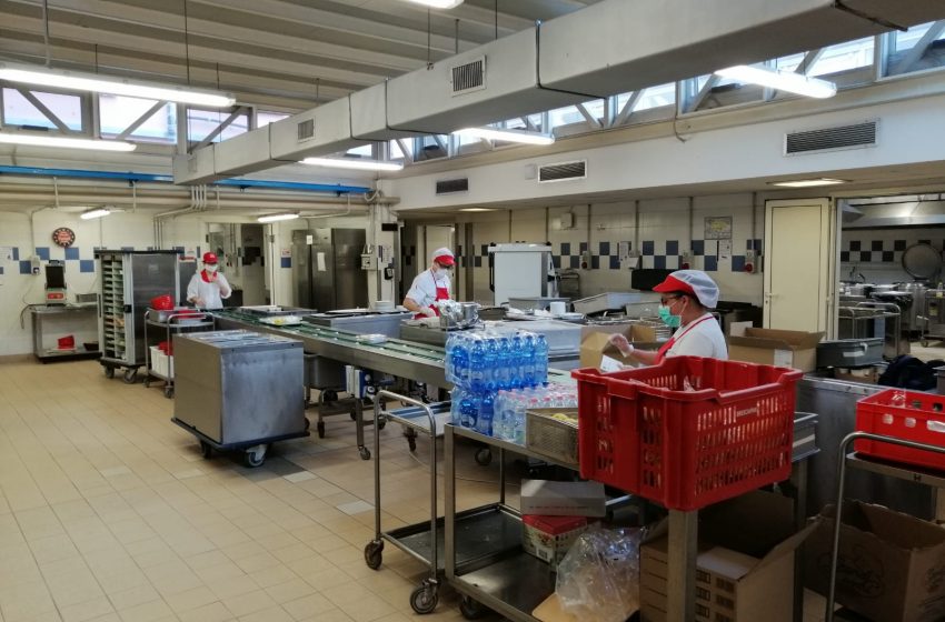  Ospedale Fiera di Bergamo, Dussmann cucina per i malati