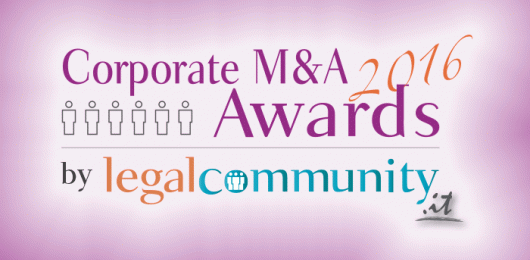  Legalcommunity Corporate M&A Awards 2016, ecco i vincitori